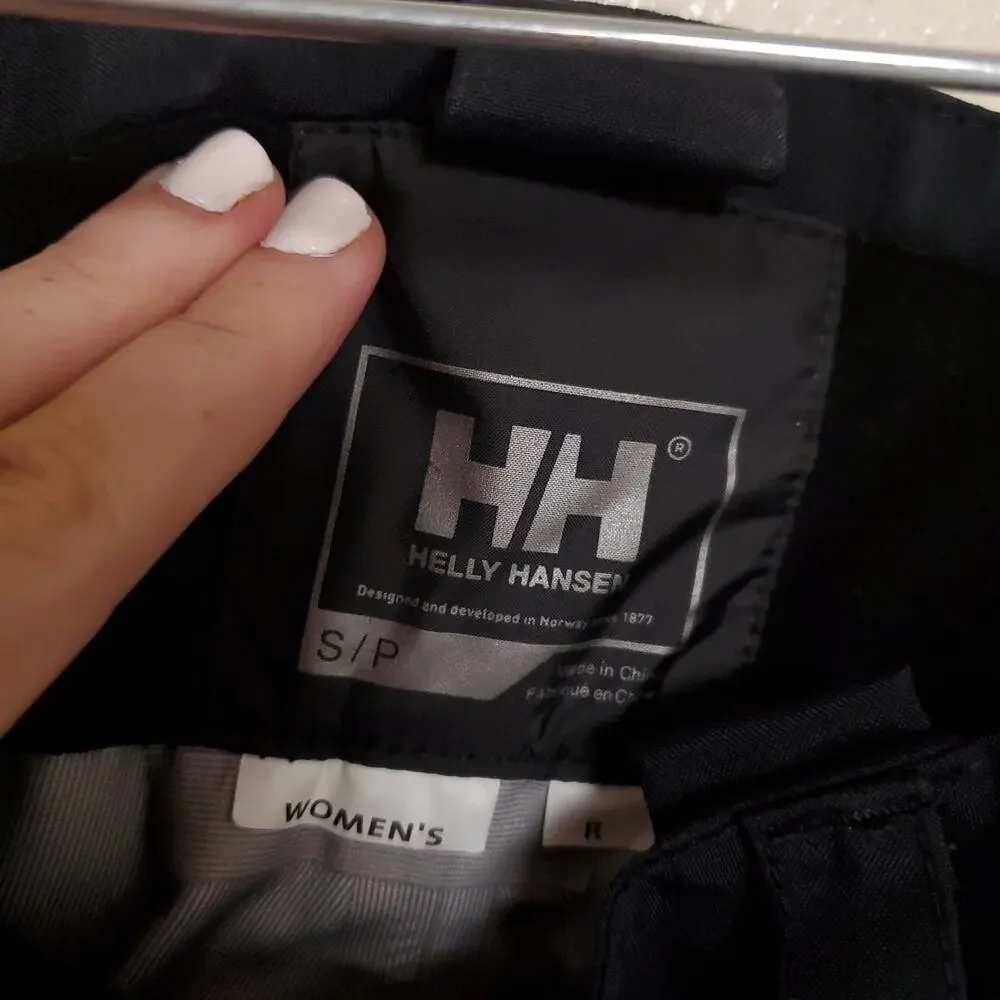 HELLY HANSEN Black Professional Waterproof Shell Snowboard Skii Pants Women's